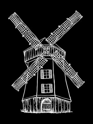 DOM QUIXOTE MOINHO DE VENTO BLACK