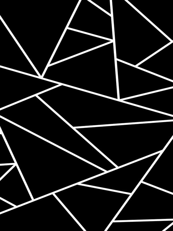 MOSAICO GEOMÉTRICO LINHAS FUNDO PRETO