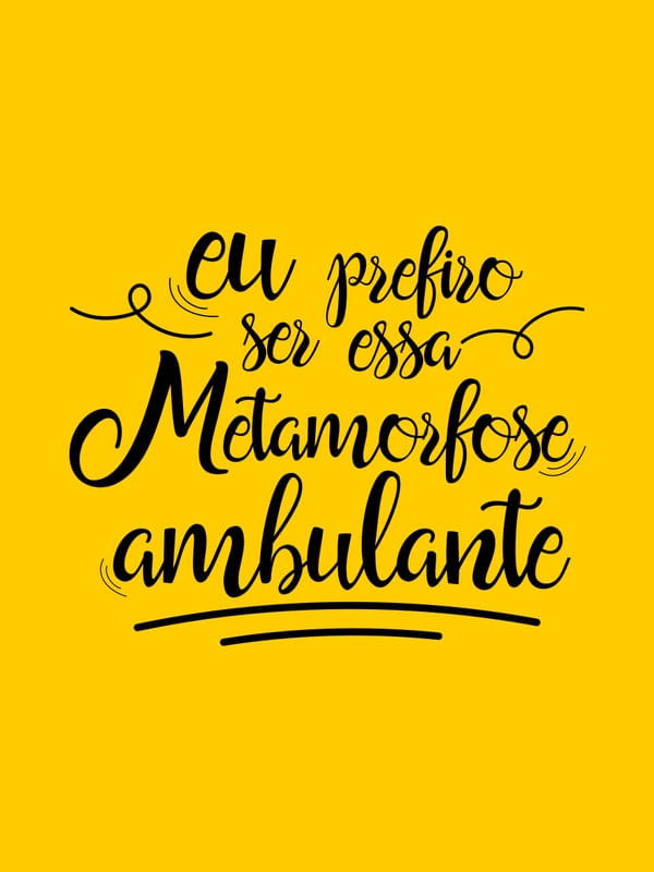METAMORFOSE AMBULANTE AMARELO OURO