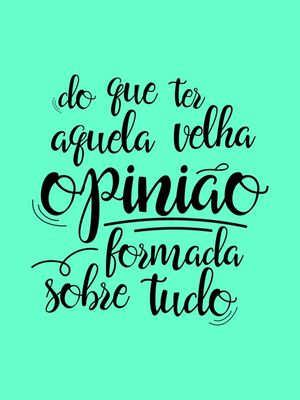 VELHA OPINIÃO METAMORFOSE AMBULANTE VERDE TURQUESA