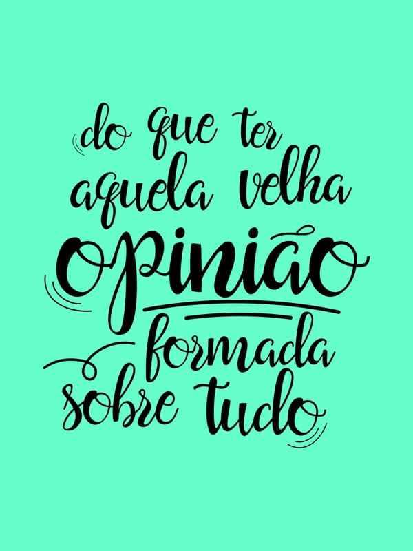 VELHA OPINIÃO METAMORFOSE AMBULANTE VERDE TURQUESA