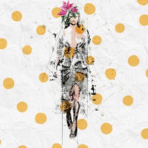 FASHION DOTS SKETCH ABSTRATO