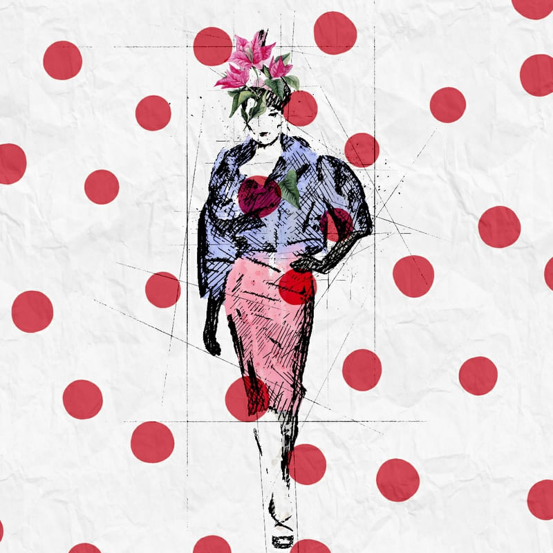 FASHION DOTS 3 SKETCH ABSTRATO