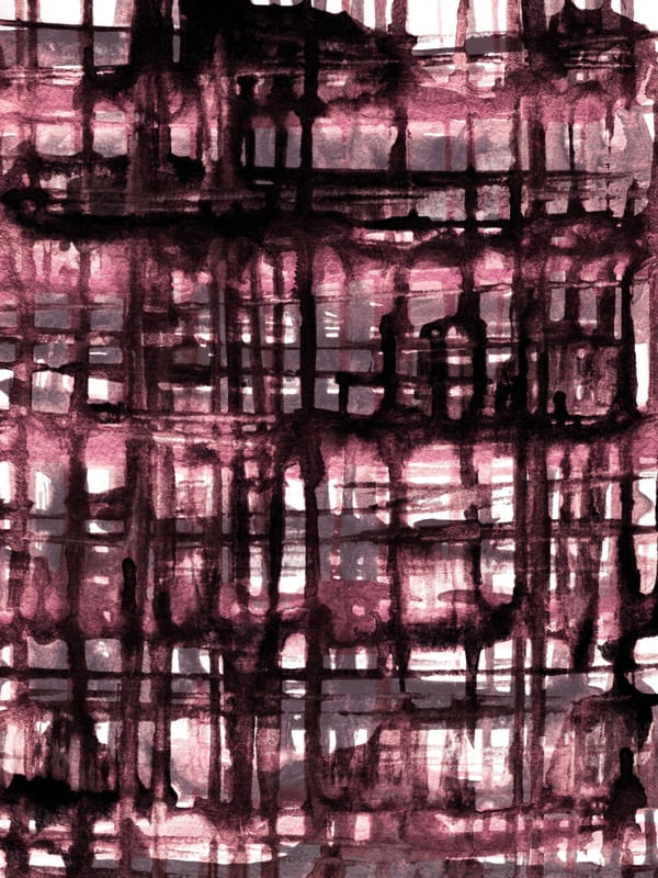 WARP AND WEFT 7, ROSE PINK