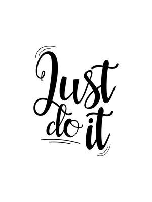 JUST DO IT FUNDO BRANCO
