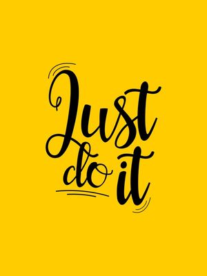 JUST DO IT AMARELO OURO