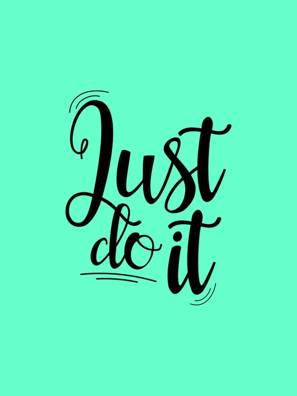 JUST DO IT VERDE TURQUESA