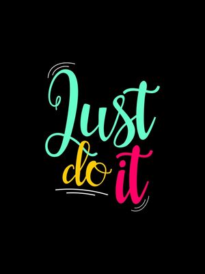 JUST DO IT BLACK COLORS
