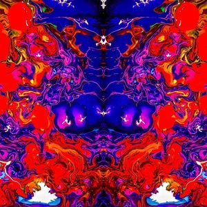 ABSTRATO LARANJA AZUL 2