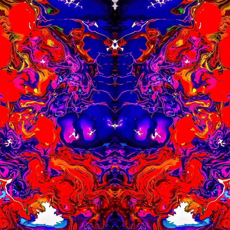 ABSTRATO LARANJA AZUL 2