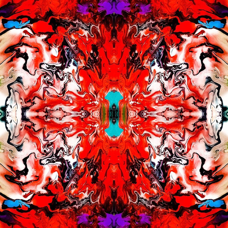 ABSTRATO VERMELHO BRANCO
