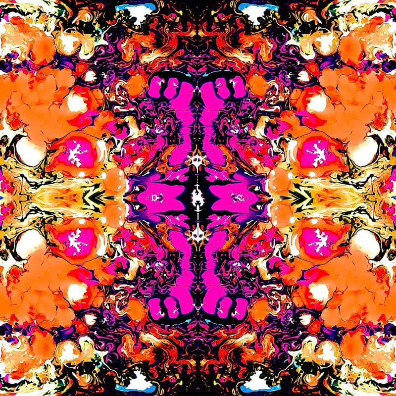 ABSTRATO LARANJA ROSA