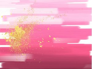 PINCELADAS ROSA & DOURADO