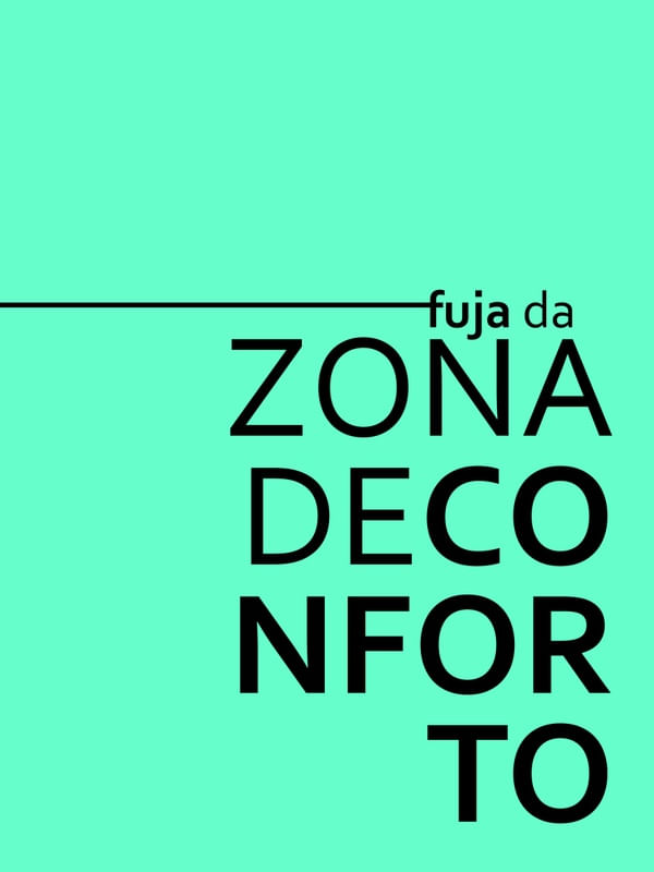 FUJA DA ZONA DE CONFORTO VERDE TURQUESA