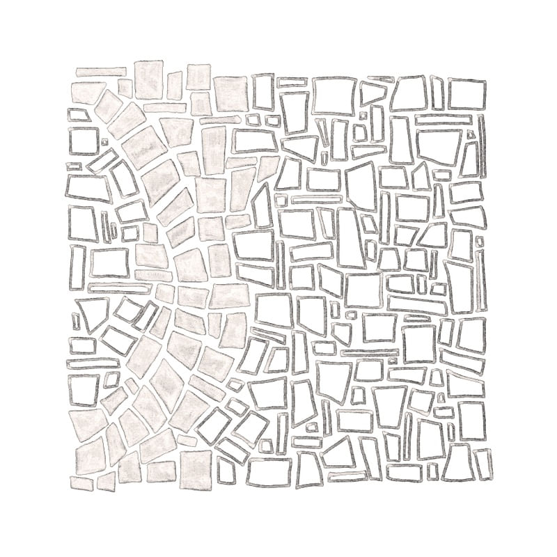 MODERN AZTEC 1, SEPIA WHITE GREYSCALE