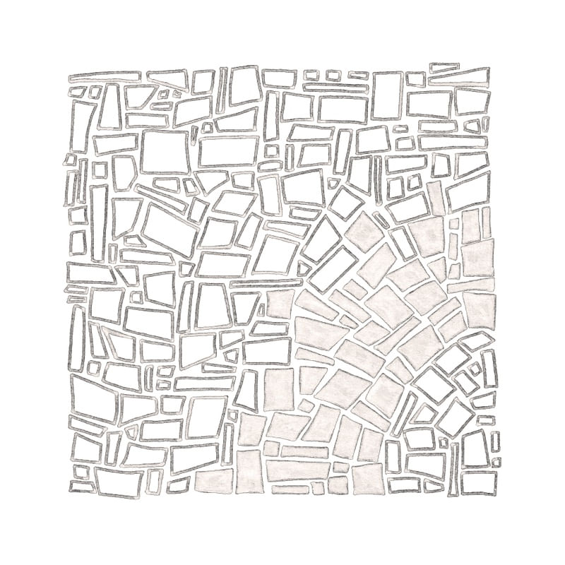 MODERN AZTEC 2, SEPIA WHITE GREYSCALE
