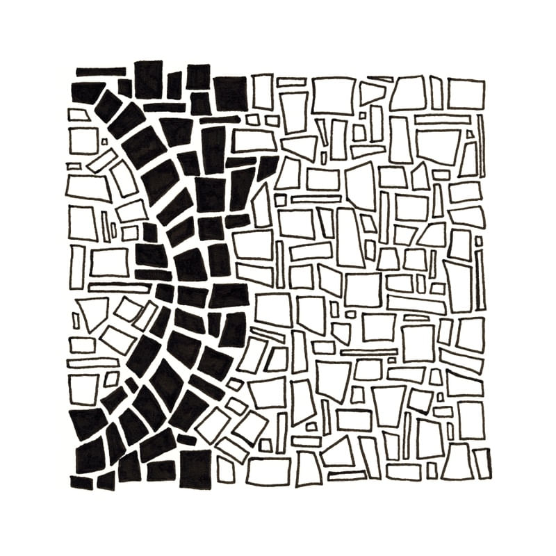 MODERN AZTEC 1, WHITE