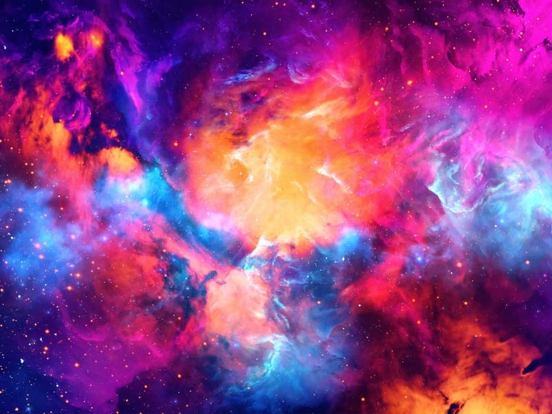 ARTISTIC XC - COLORFUL NEBULA - HORIZONTAL