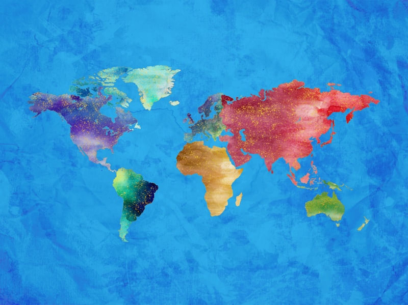 ARTISTIC WORLD MAP III