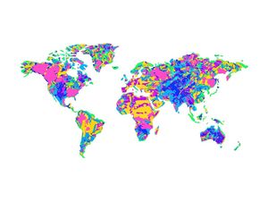 ARTISTIC WORLD MAP VI