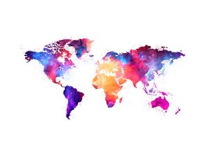 ARTISTIC WORLD MAP V