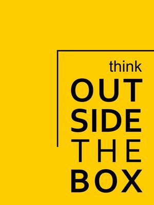 THINK OUTSIDE THE BOX YELLOW