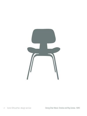 DINING CHAIR WOOD, CHARLES AND RAY EAMES - ICONIC SILHOUETTES. DESIGN WE LOVE -CINZA