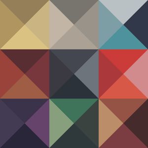 GEOMETRIC SQUARE TRIANGLES FORMATO QUADRADO