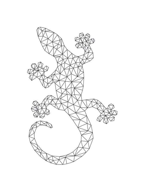 LAGARTO GEOMÉTRICO BRANCO