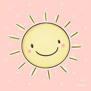 SOL FUNDO ROSA