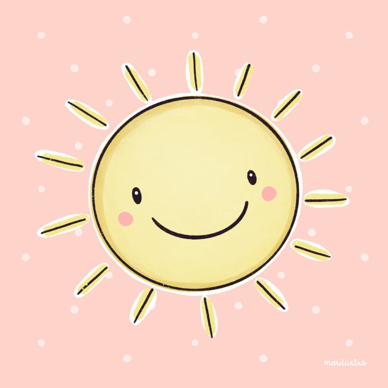 SOL FUNDO ROSA