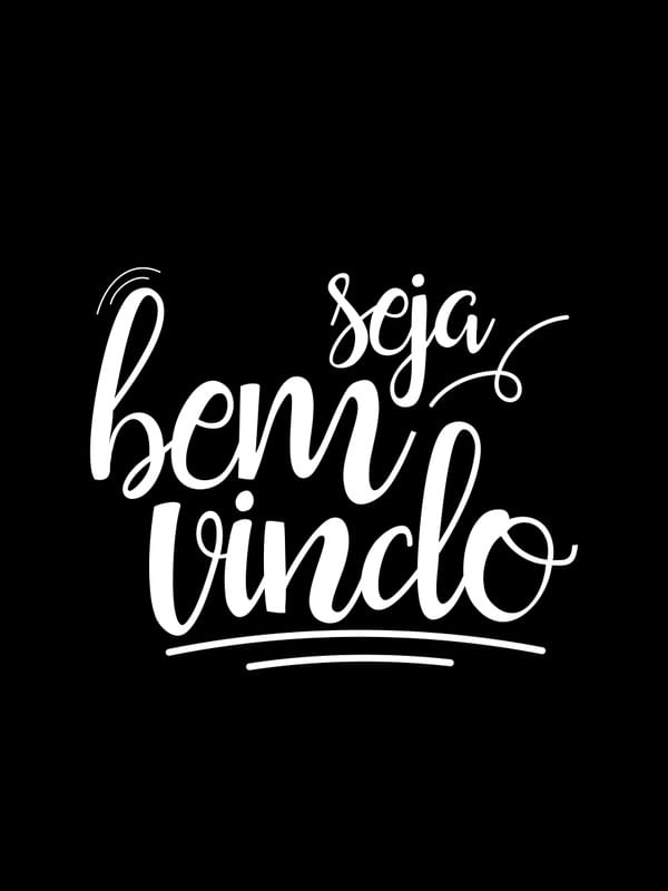 SEJA BEM VINDO FUNDO PRETO