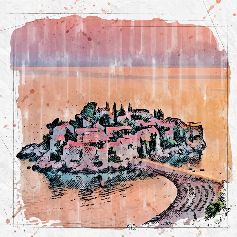 MONTENEGRO SKETCH AQUARELA