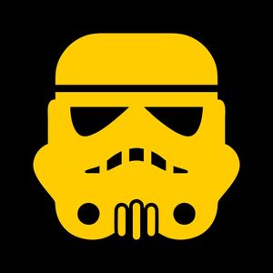 STORMTROOPER SQUARE BLACK AND YELLOW