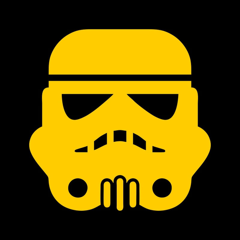 STORMTROOPER SQUARE BLACK AND YELLOW