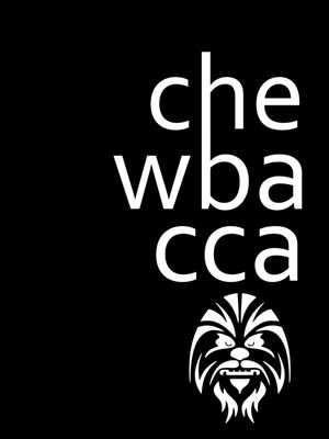 CHEWBACCA LETTERS BLACK