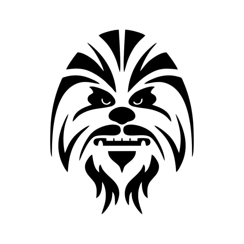 CHEWBACCA SQUARE WHITE
