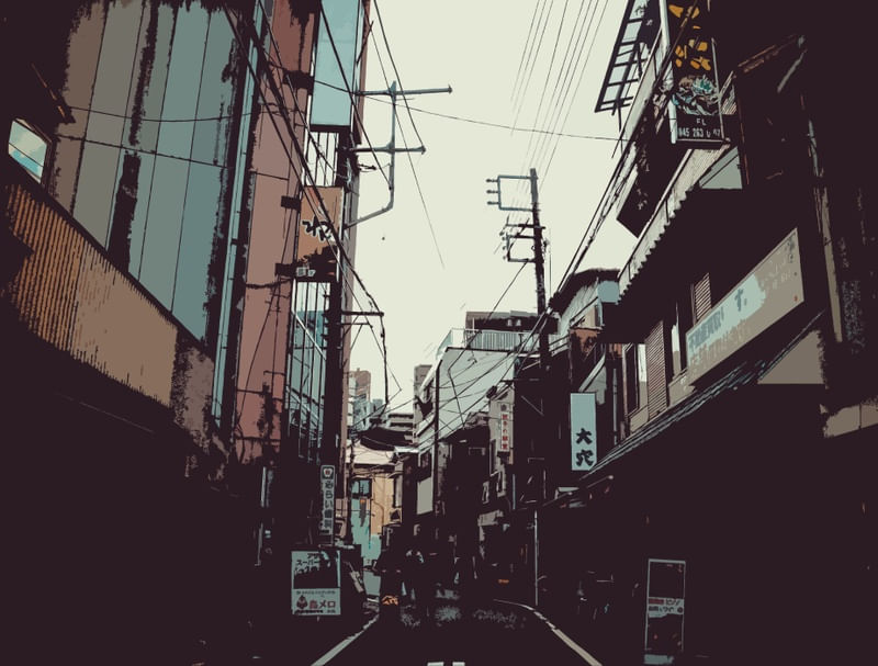 RUAS EM YOKOHAMA, JAPÃO