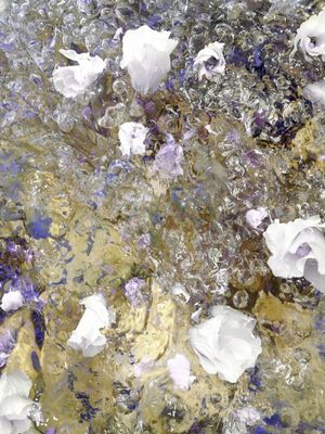 WHITE PURPLE GOLD