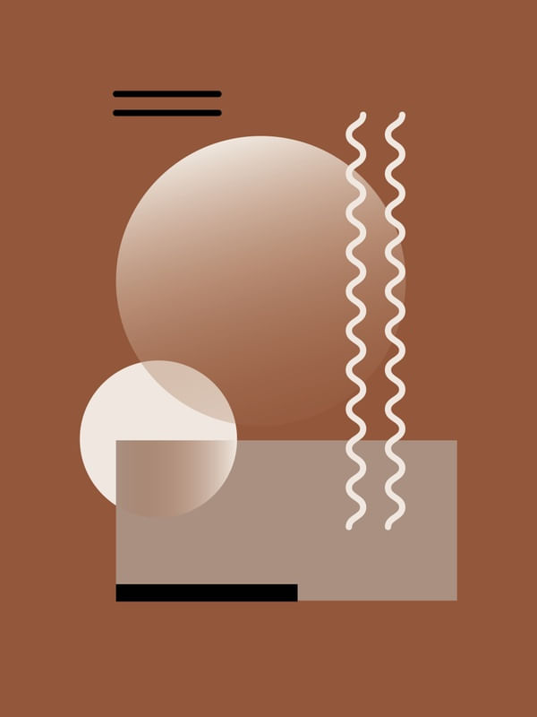 ABSTRATO GEOMÉTRICO TONS TERROSOS II - TRÍPTICO