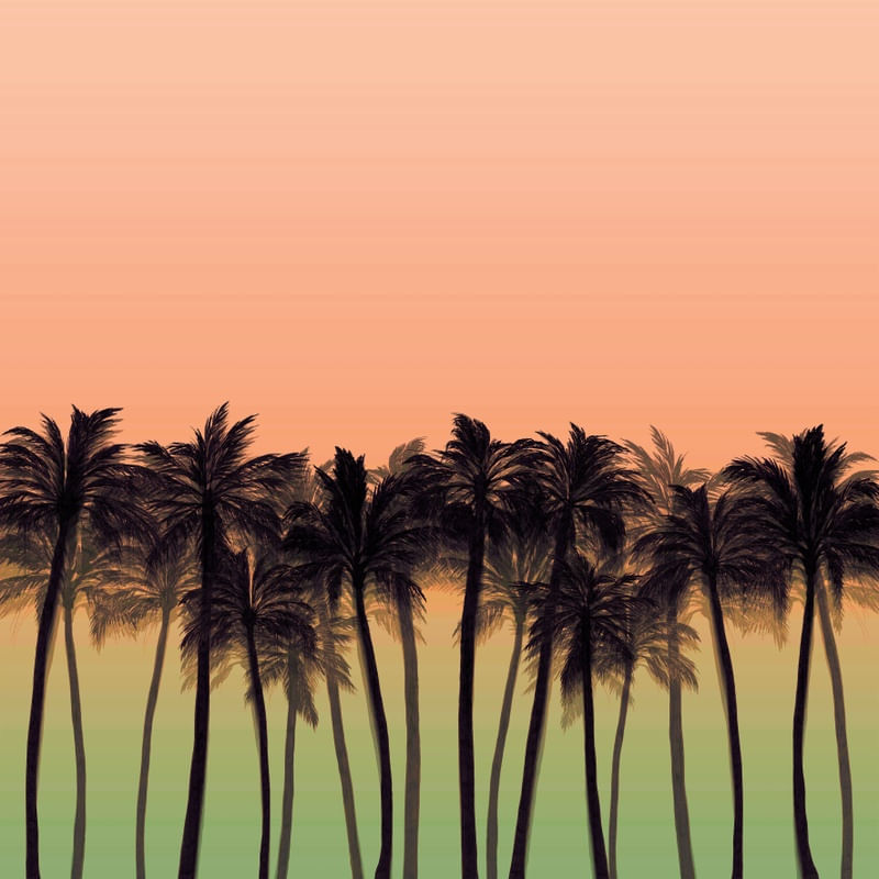 BEACH PALMS, BOLD 9