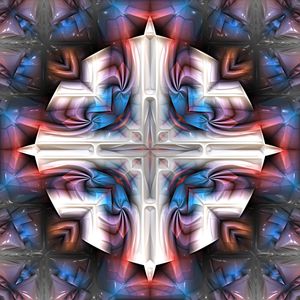 ARTE FUTURISTA 3D MANDALA CRISTAL 2