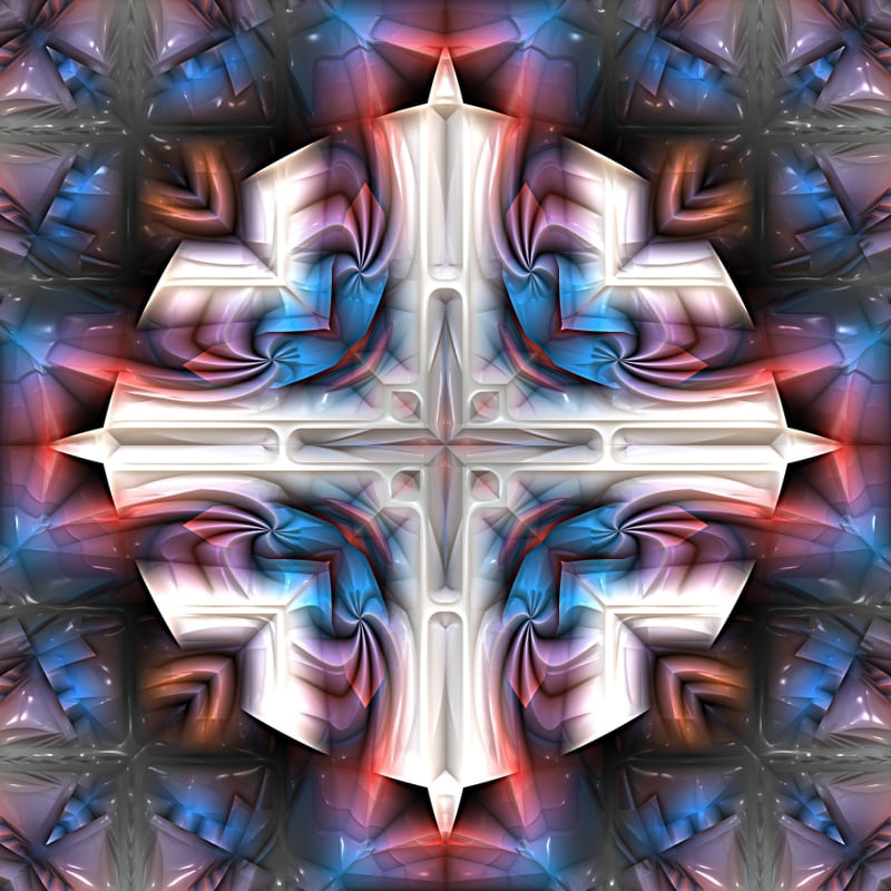 ARTE FUTURISTA 3D MANDALA CRISTAL 2