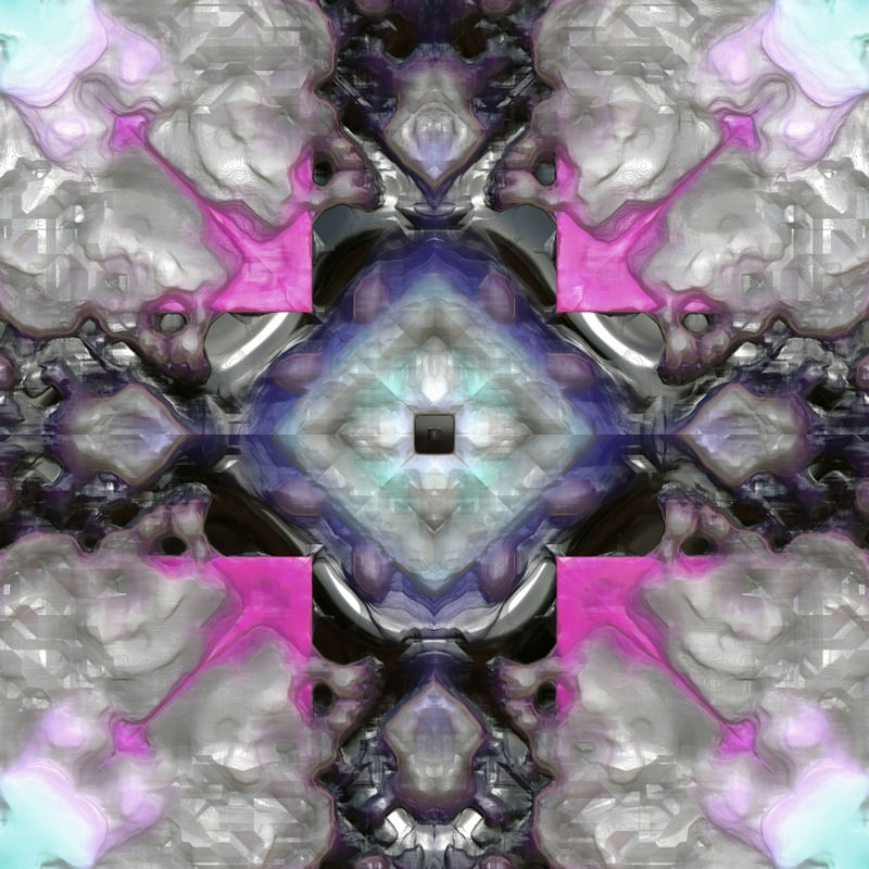 ARTE FUTURISTA 3D MANDALA CRISTAL 1 120X120