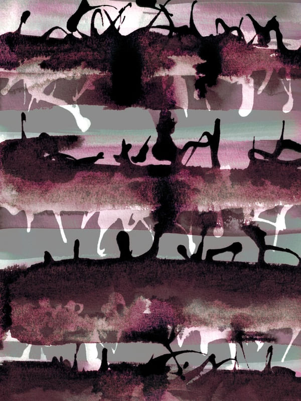 NO MAN'S LAND 2, ROSE BURGUNDY