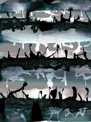 NO MAN'S LAND 1, TEAL BLUE