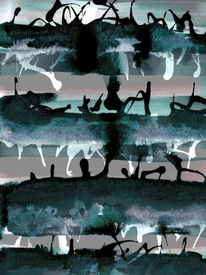 NO MAN'S LAND 2, TEAL BLUE