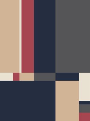 GEOMÉTRICO TREND II - AZUL E VERMELHO
