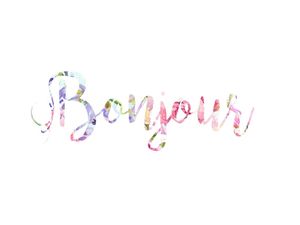 BONJOUR WATERCOLOR FLORAL
