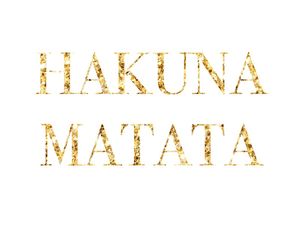 HAKUNA MATATA DOURADO